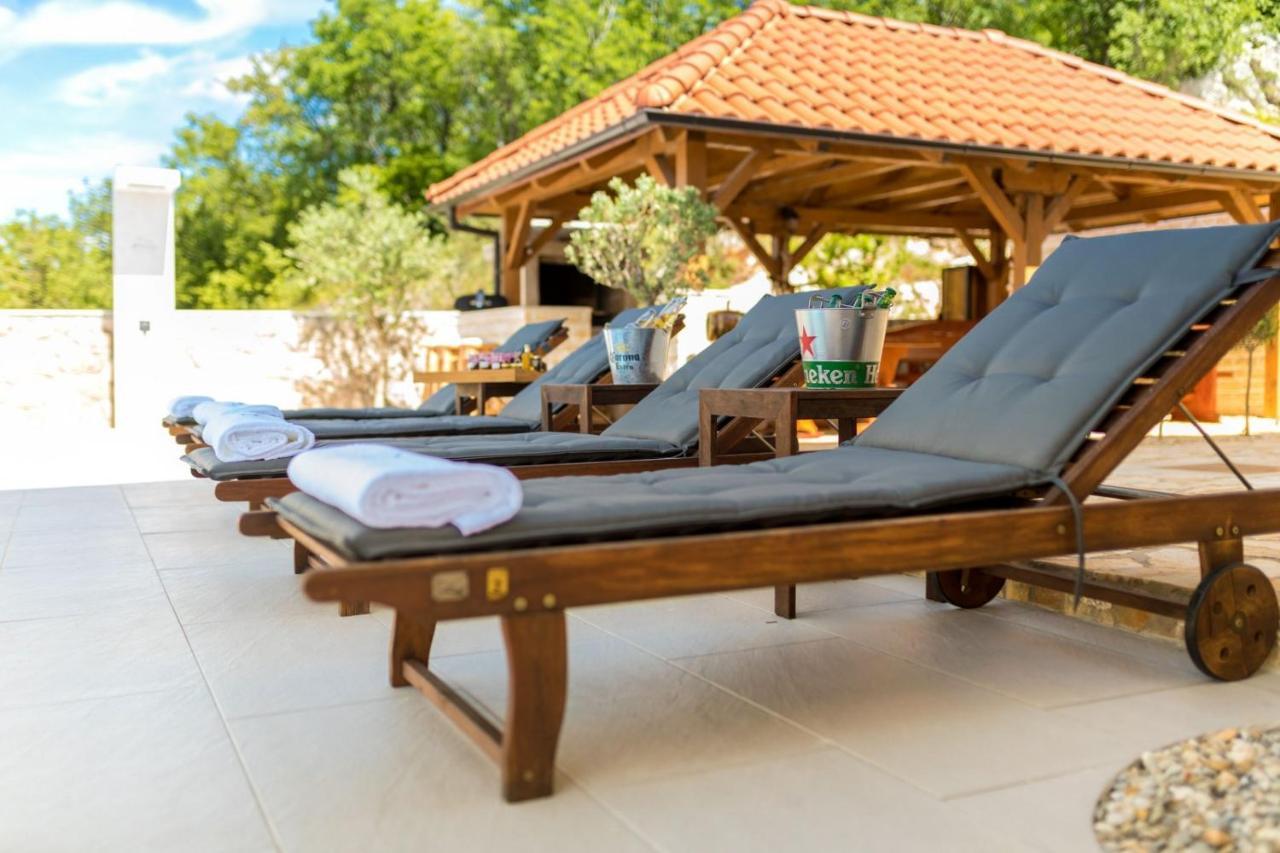 Luxury Villa Allen With Pool Klimno Exterior foto