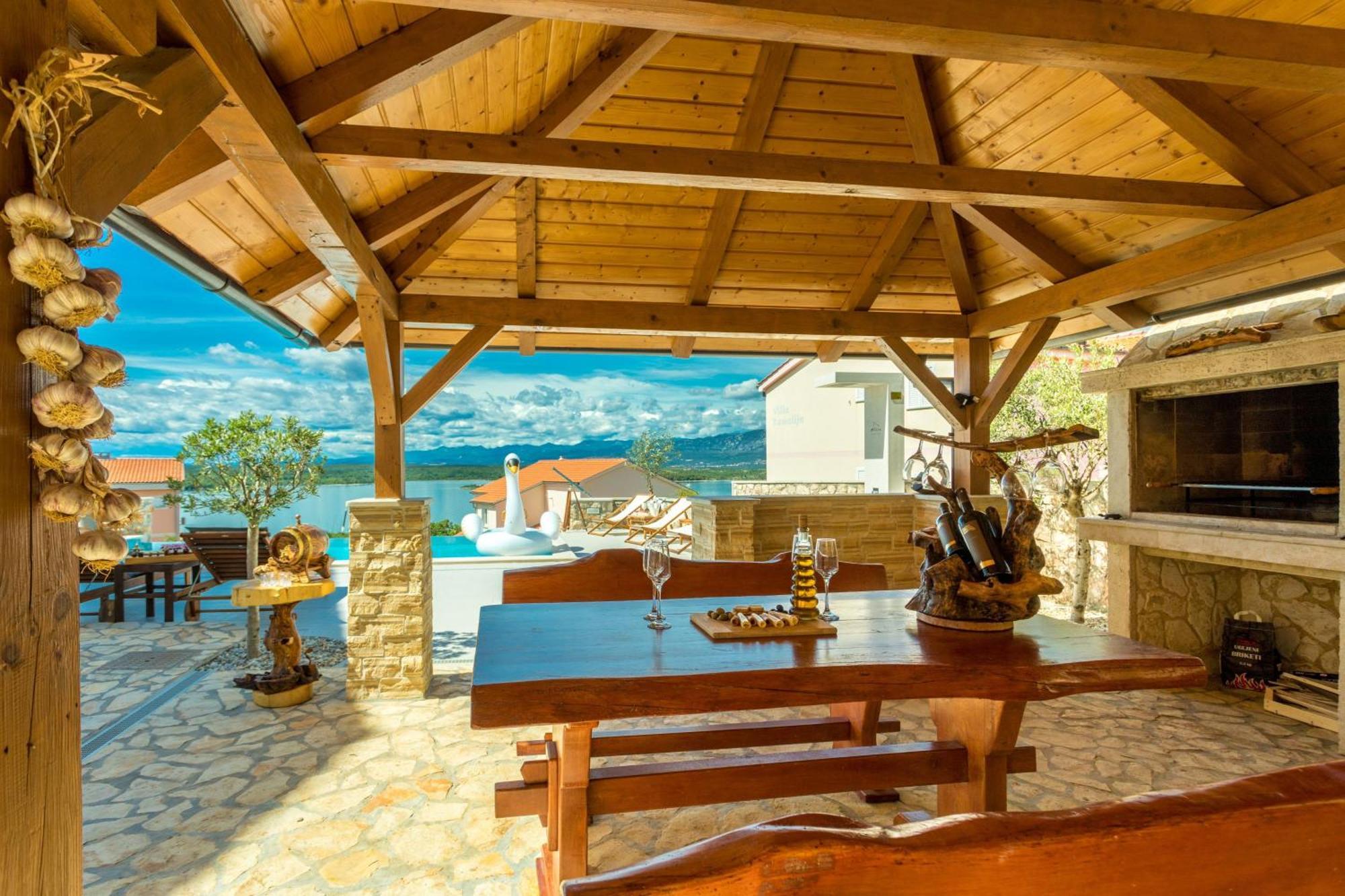 Luxury Villa Allen With Pool Klimno Cameră foto