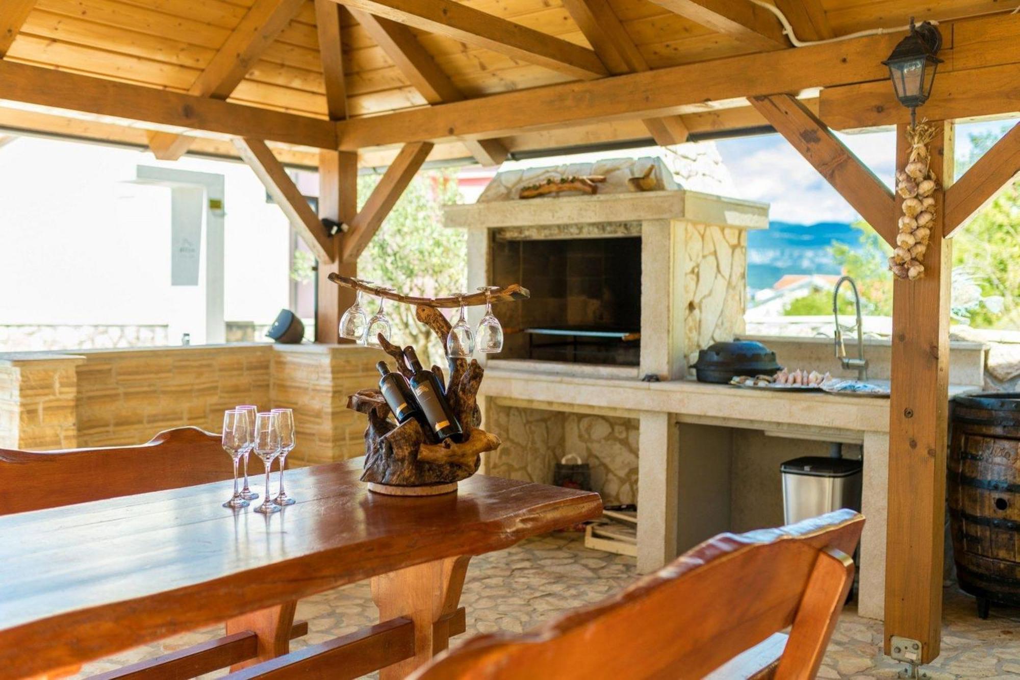 Luxury Villa Allen With Pool Klimno Cameră foto